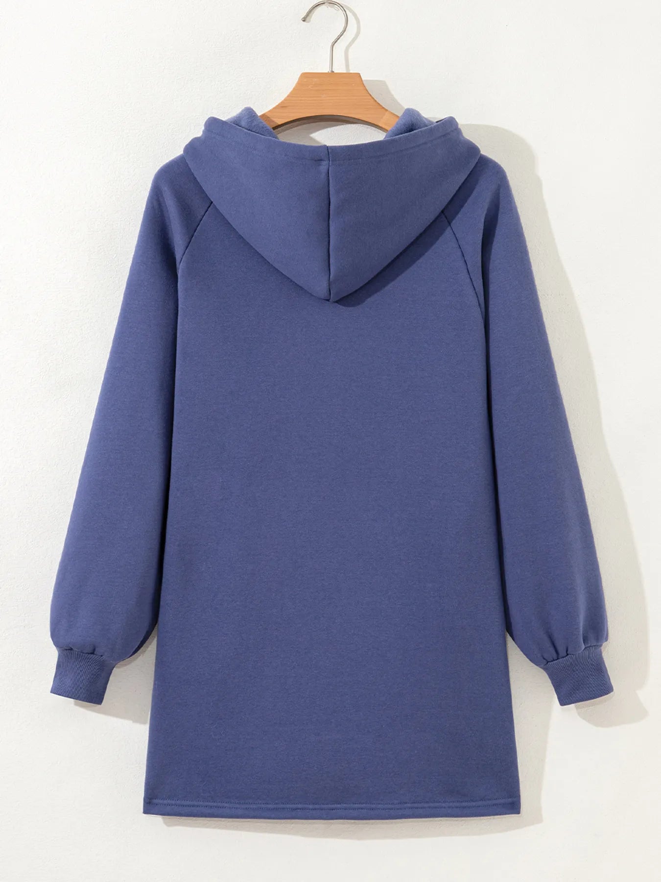 Fleece Lined Adjustable Drawstring Oversize Tunic Hoodie - Salt & Stone