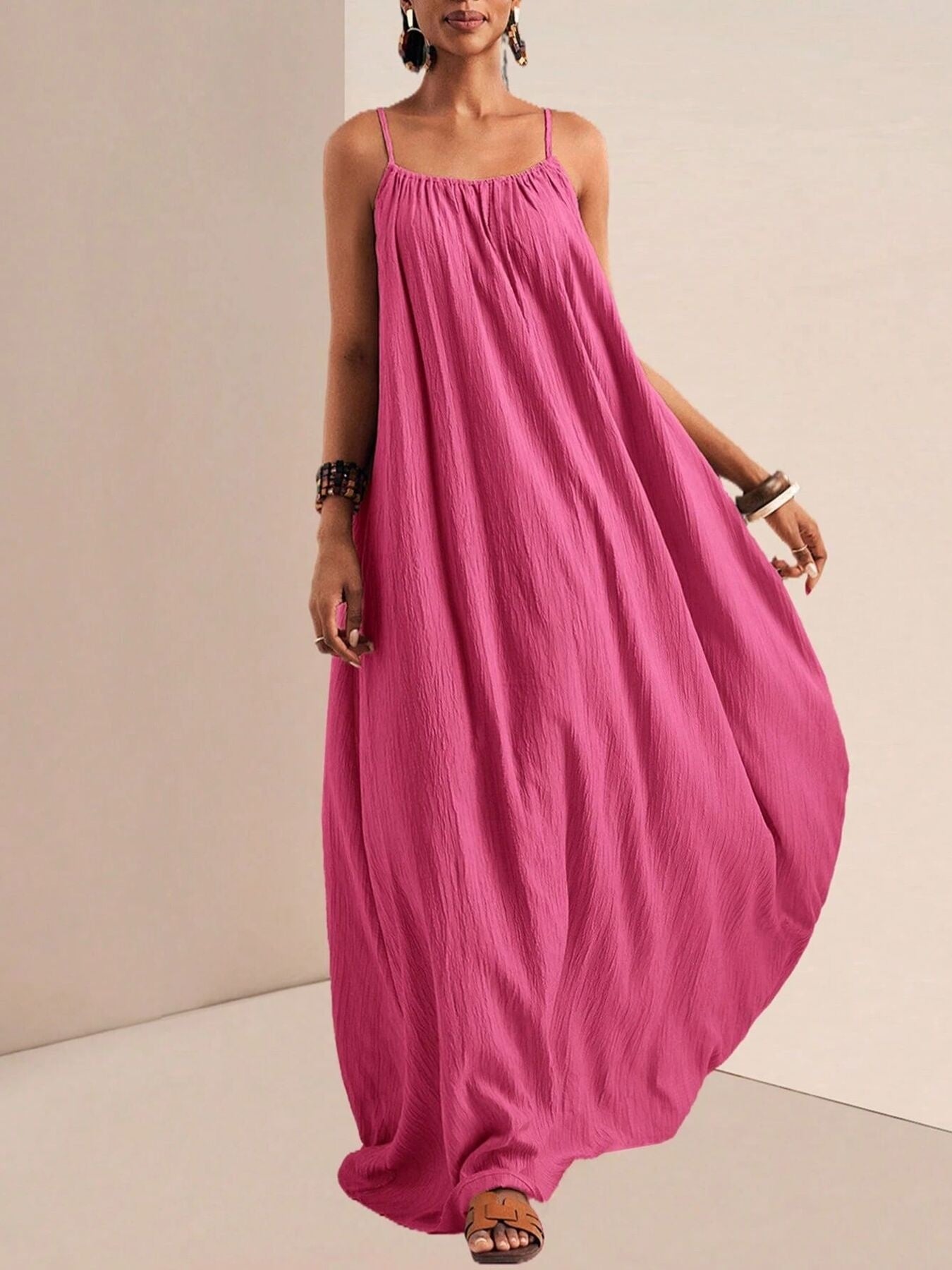 Spaghetti Strap Flowy Maxi Dress - Salt & Stone