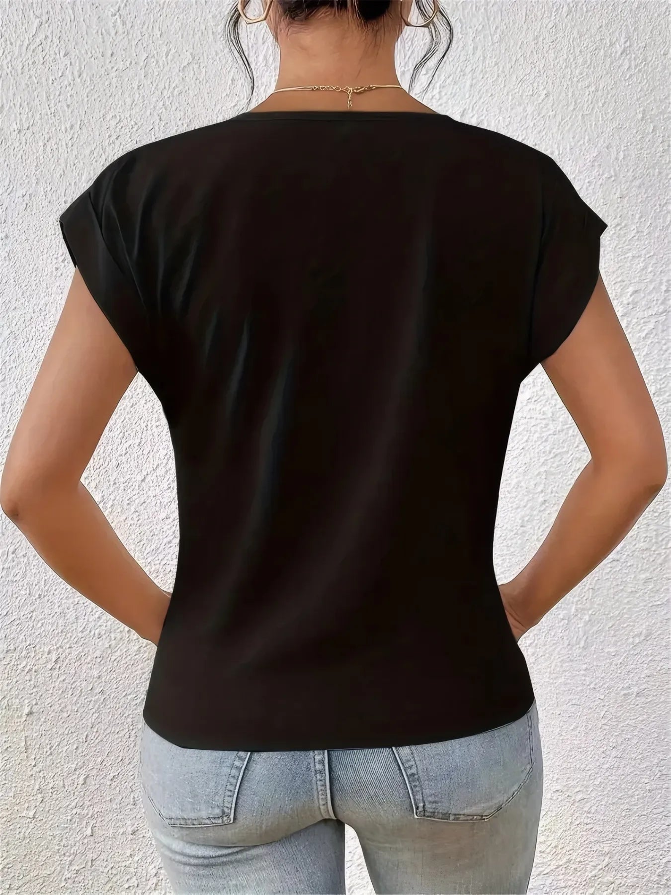 V - Neck Twist Front Top - Salt & Stone