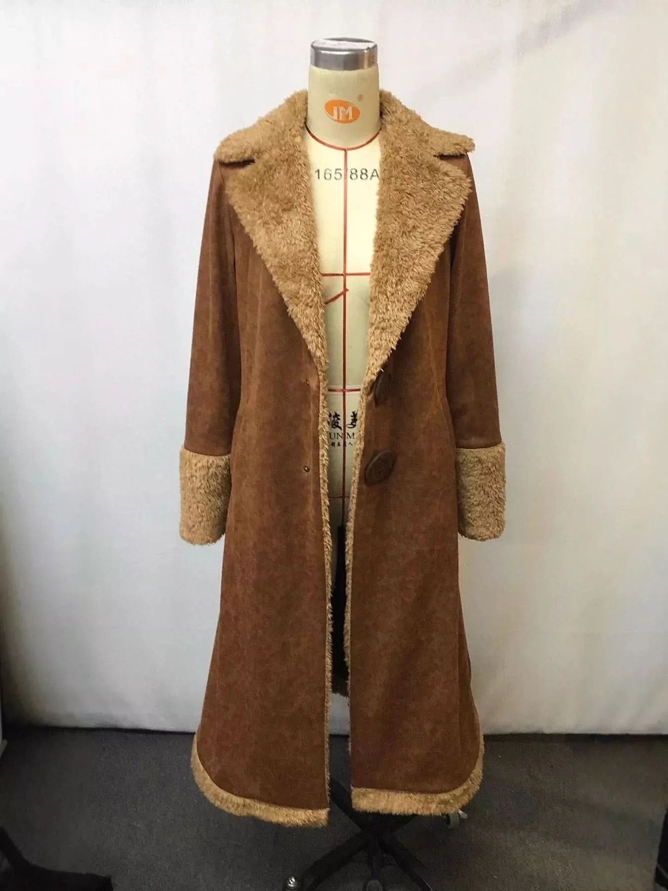 Vintage Faux Fur Trim Longline Coat For Women - Salt & Stone