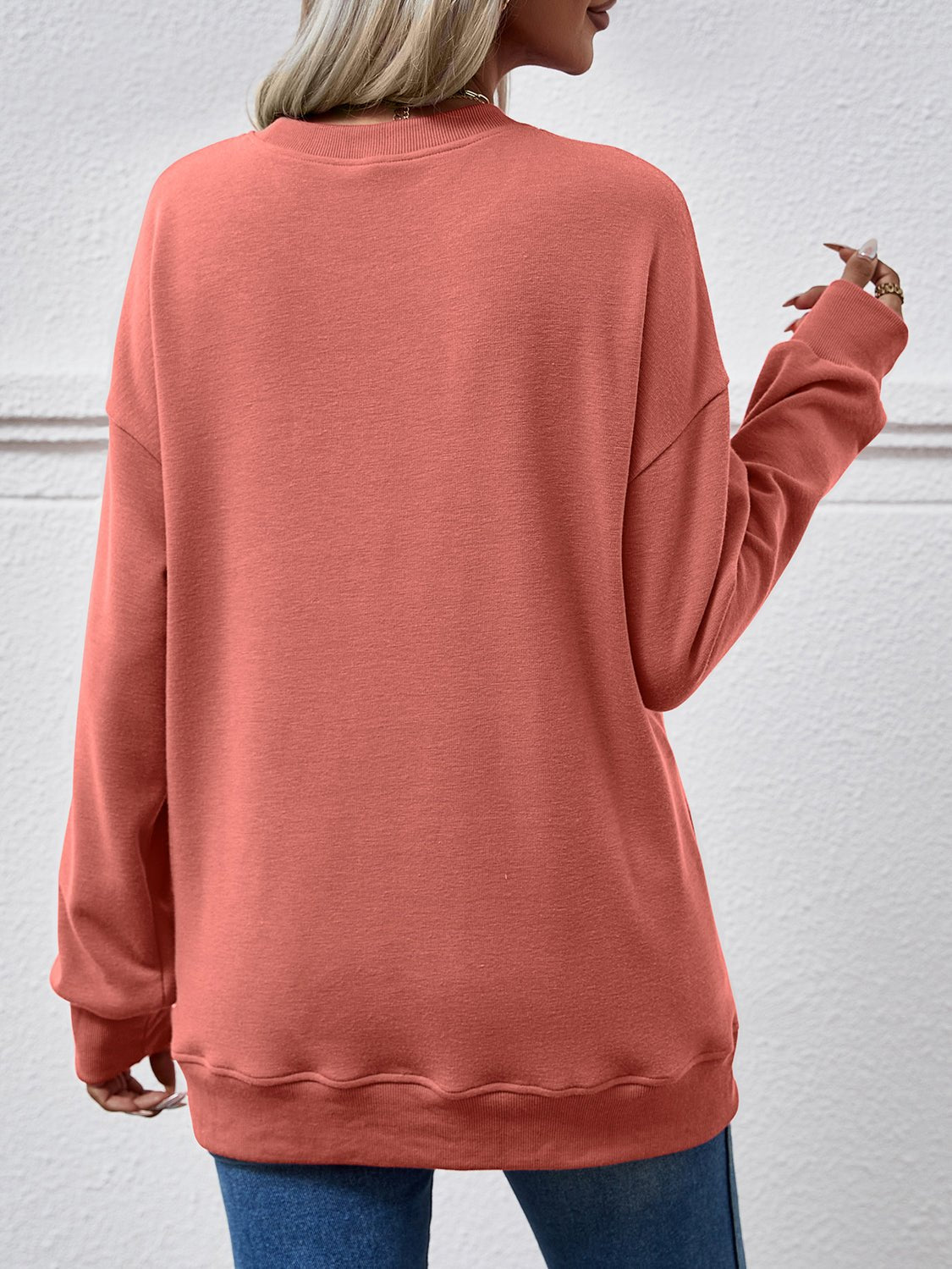 Dropped Shoulder Sweatshirt with Pockets - Salt & Stone