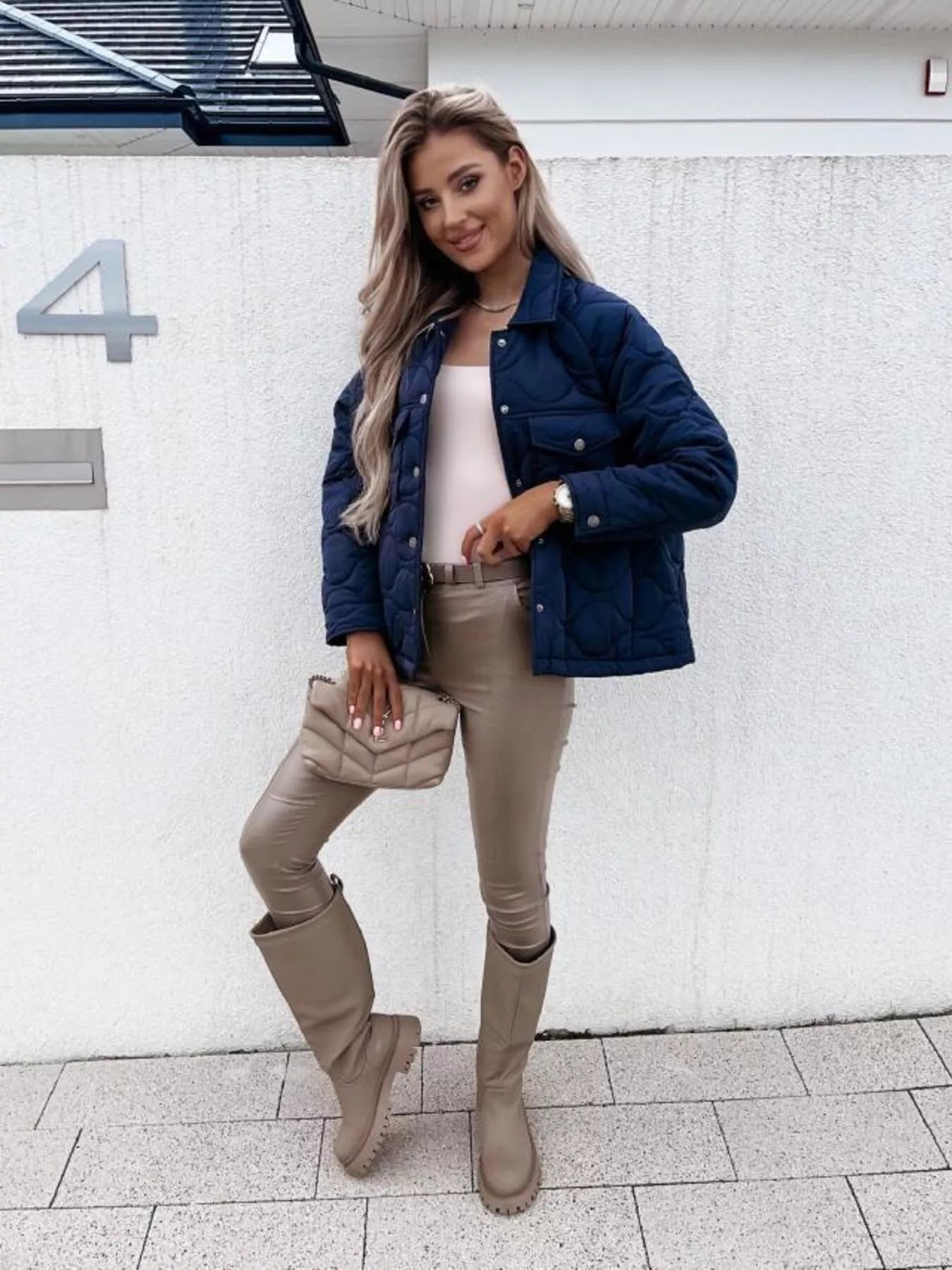 Quilted Snap - Down Casual Jacket - Salt & Stone