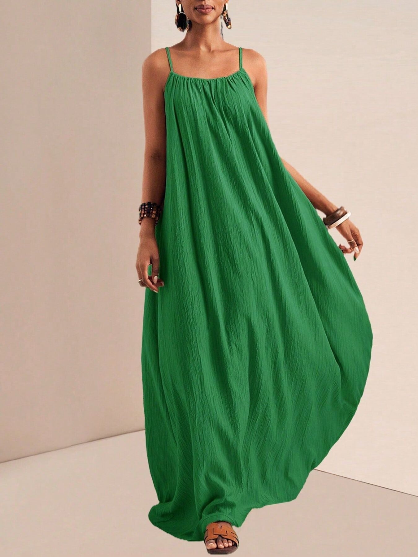 Spaghetti Strap Flowy Maxi Dress - Salt & Stone