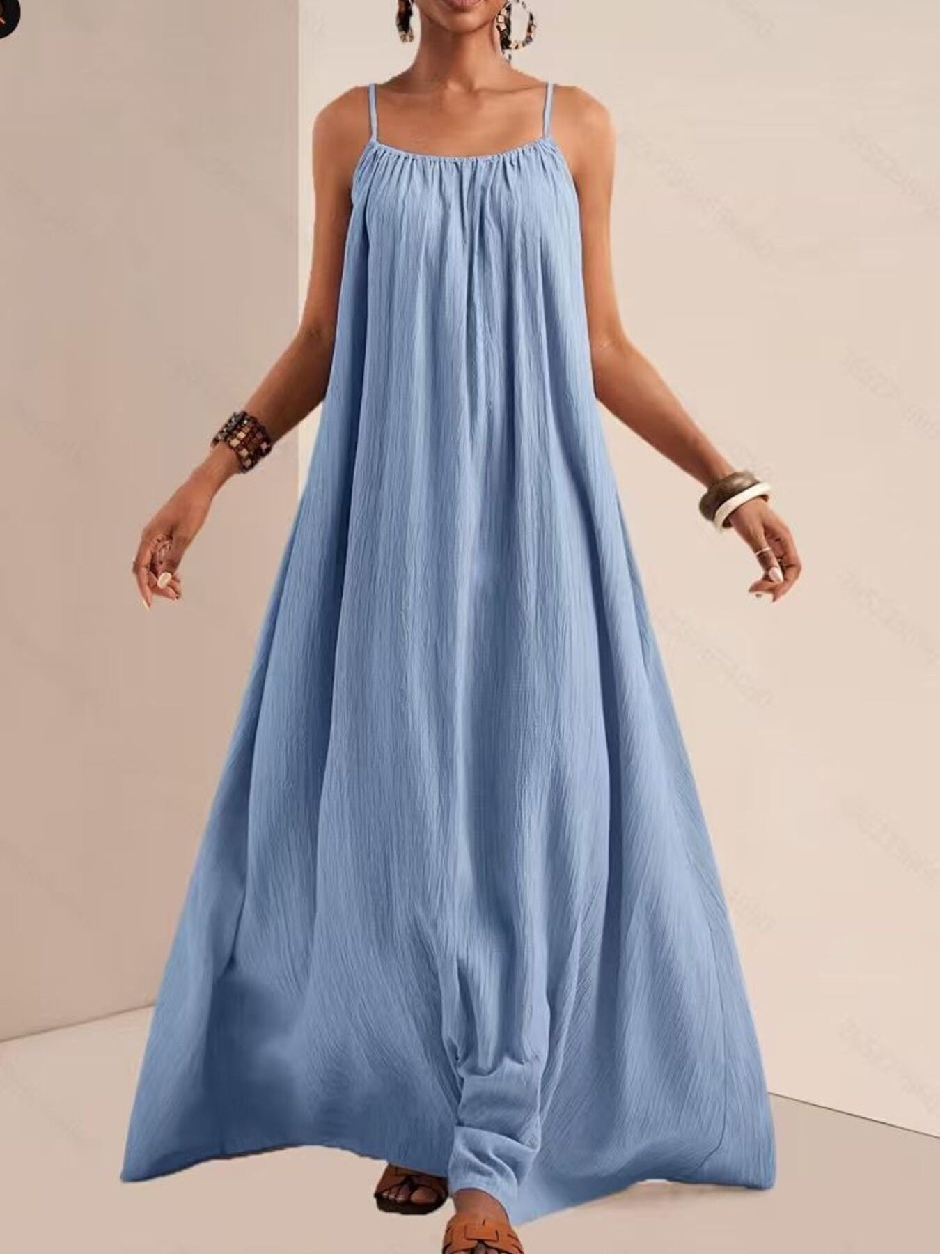 Spaghetti Strap Flowy Maxi Dress - Salt & Stone