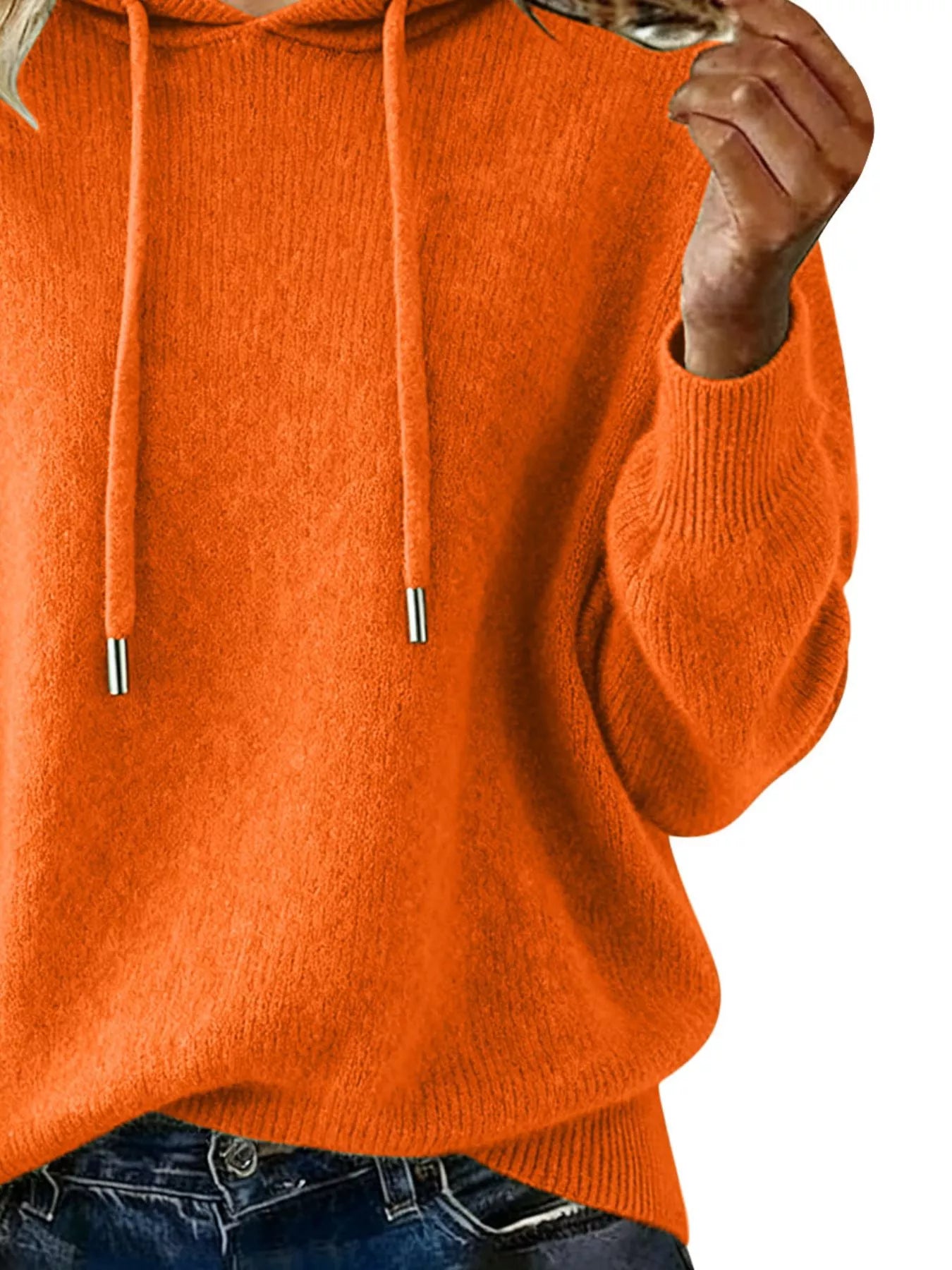 Drawstring Long Sleeve Hooded Sweater - Salt & Stone