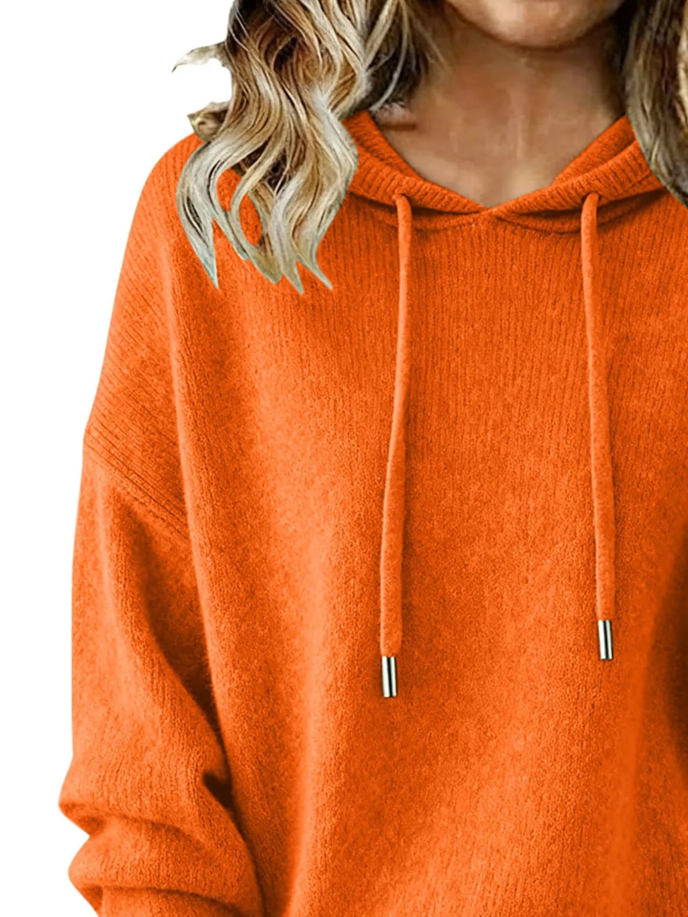 Drawstring Long Sleeve Hooded Sweater - Salt & Stone
