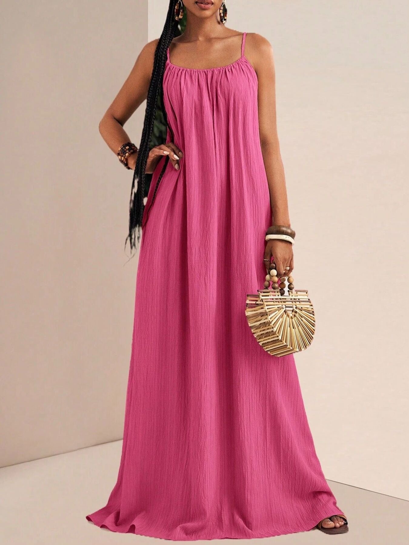 Spaghetti Strap Flowy Maxi Dress - Salt & Stone