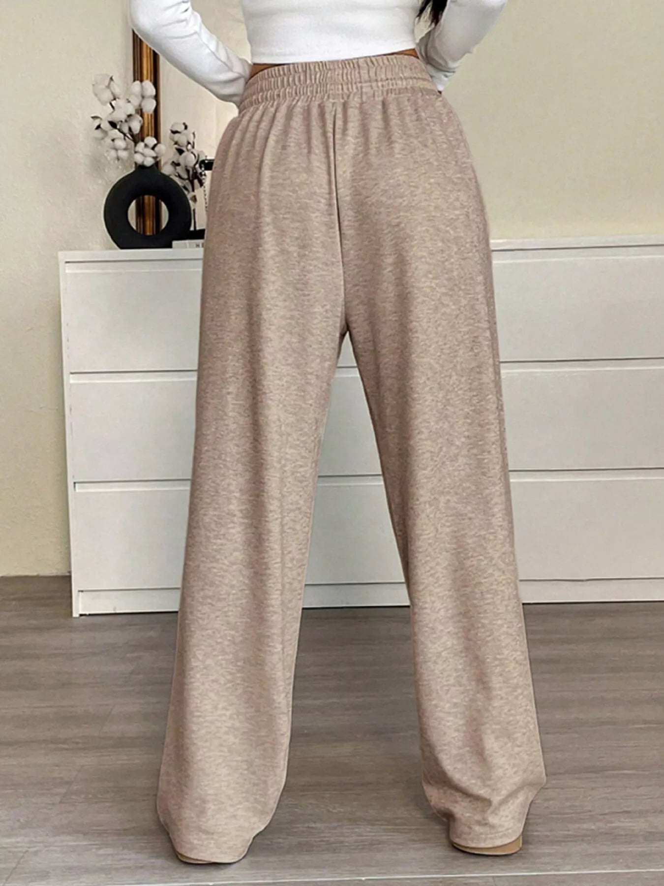 Casual Drawstring Waist Wide Leg Pants - Salt & Stone