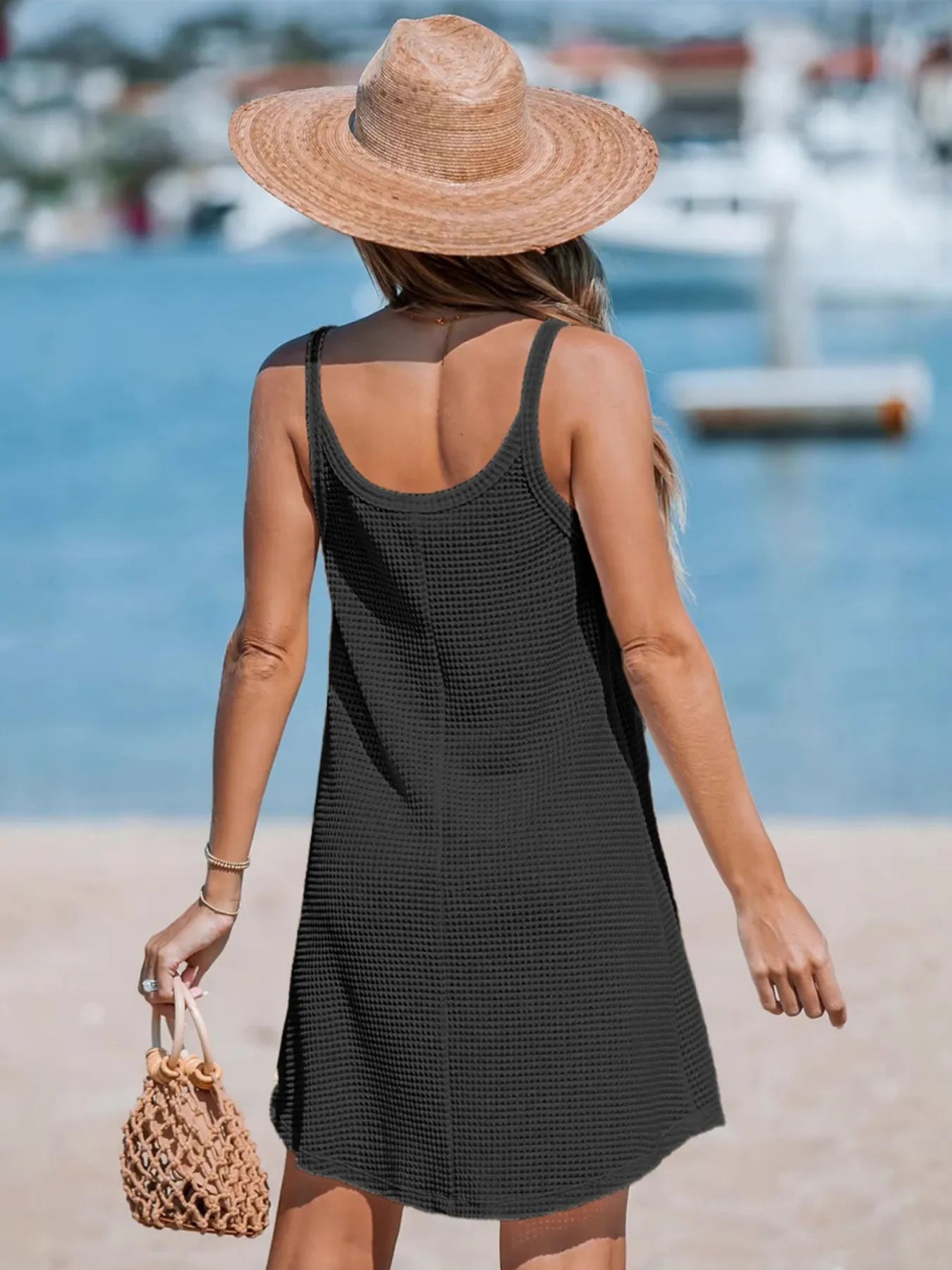 Textured Scoop Neck Cami Dress - Salt & Stone