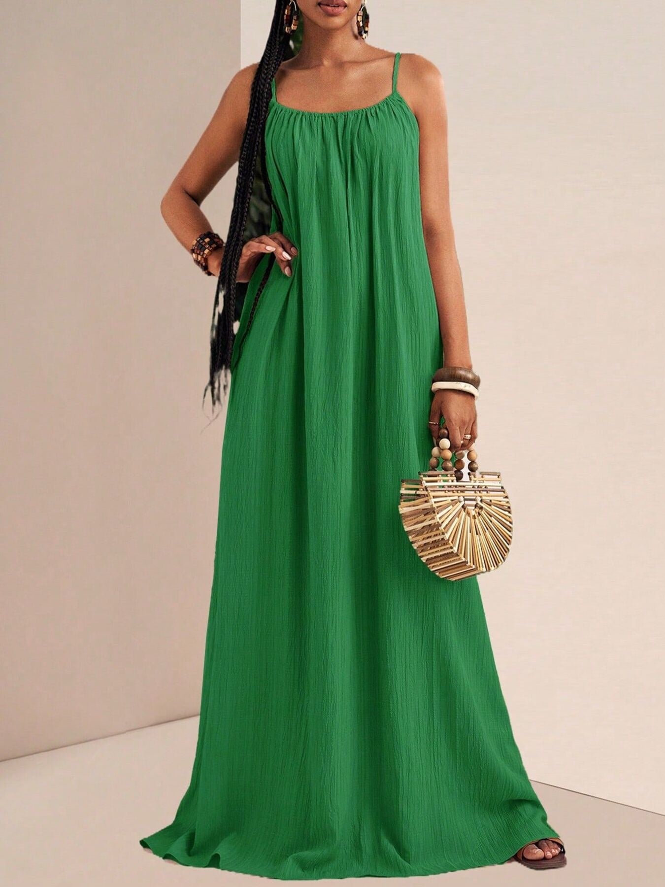 Spaghetti Strap Flowy Maxi Dress - Salt & Stone