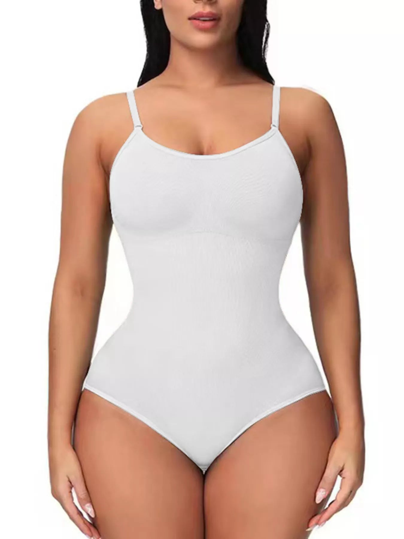 Full Size Seamless Scoop Neck Shaping Bodysuit Plus Size - Salt & Stone