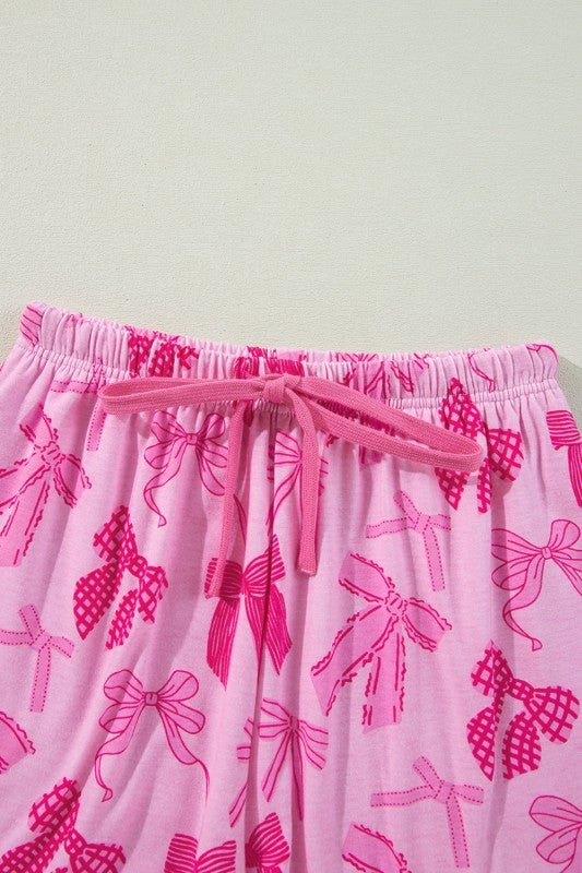 Valentine Bow Shirt and Shorts Pajamas Set - Salt & Stone