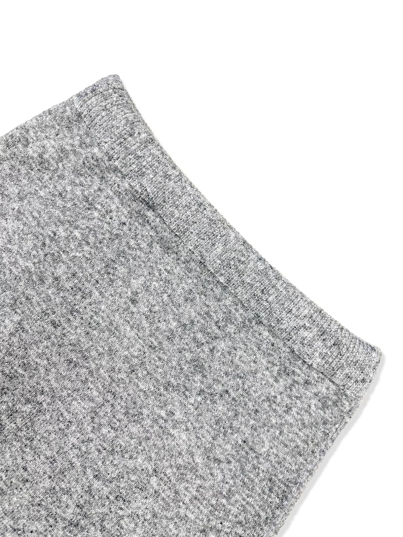 Plus Size Round Neck Long Sleeve Top and Skirt Sweater Set - Salt & Stone